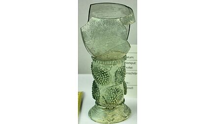 Een wijnglas.